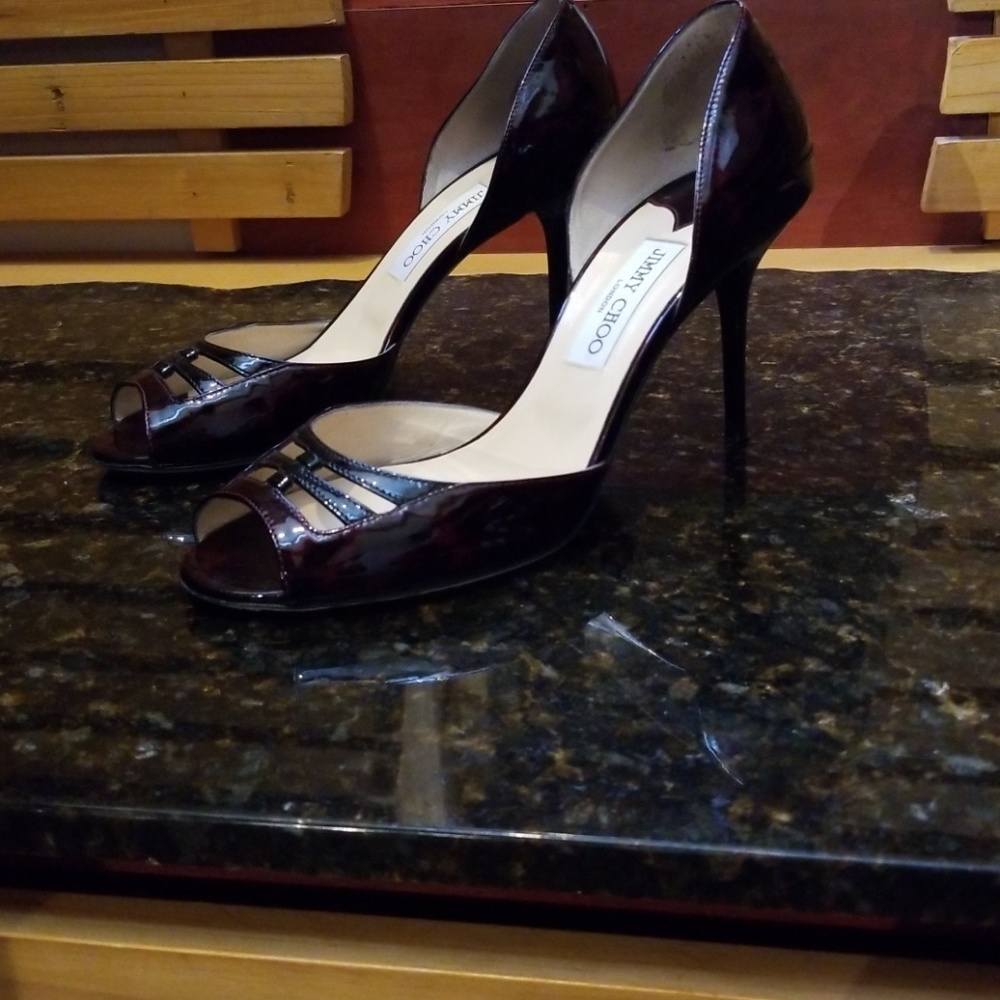 Jimmy Choo patent leather shoes